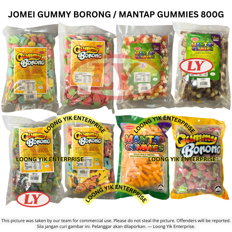 *Halal* Jomei Gummy Borong Candy 800G Gula-gula Lembut Timbang Loongyik99