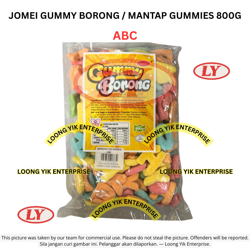 *Halal* Jomei Gummy Borong Candy 800G Gula-gula Lembut Timbang Loongyik99