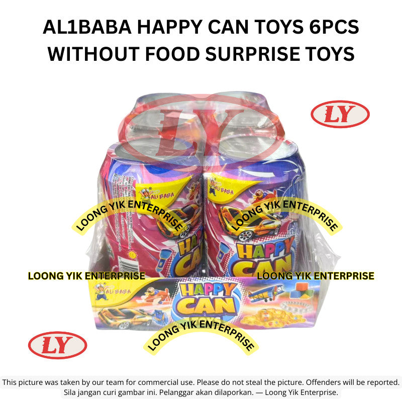 *Halal* AL1BABA HAPPY CAN TOYS 6PCS WITHOUT FOOD SURPRISE TOYS Loongyik99