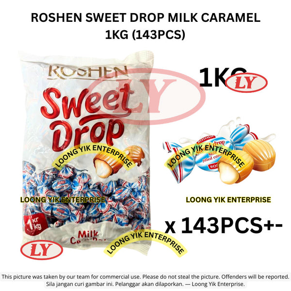 *Halal* ROSHEN SWEET DROP MILK CARAMEL 1KG / 500G / 250G Loongyik99