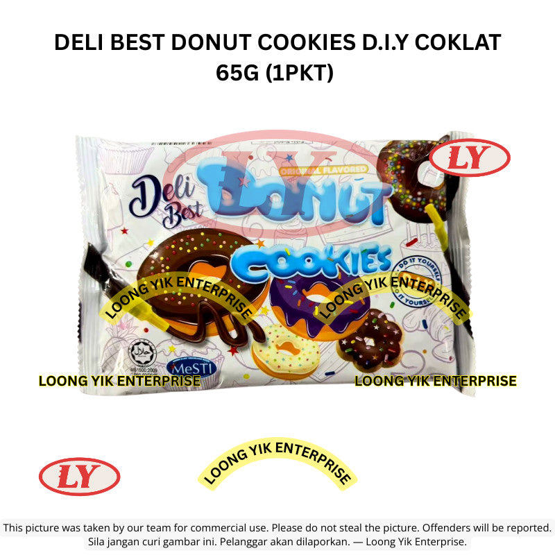 *Halal* Deli Best Donut Cookies DIY Chocolate Biskut Donat Coklat Loongyik99