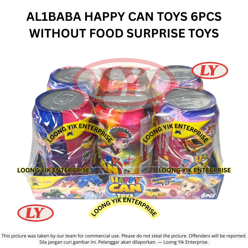 *Halal* AL1BABA HAPPY CAN TOYS 6PCS WITHOUT FOOD SURPRISE TOYS Loongyik99