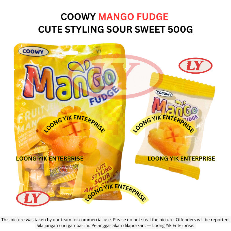 *Halal* COOWY Mixed / Mango Fudge Cute Styling Sour Sweet Candy 500g Gula-gula Beraneka Bentuk Loongyik99