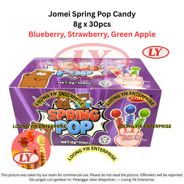 *Halal* Jomei Spring Pop Candy 8g x 30pcs Fruity Flavors Loongyik99