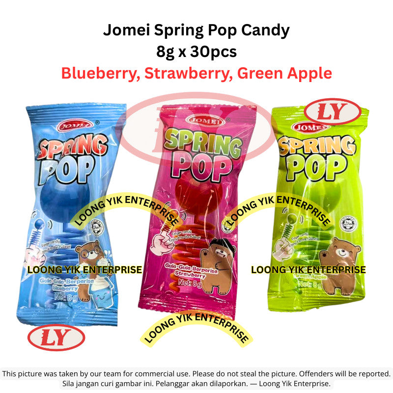 *Halal* Jomei Spring Pop Candy 8g x 30pcs Fruity Flavors Loongyik99