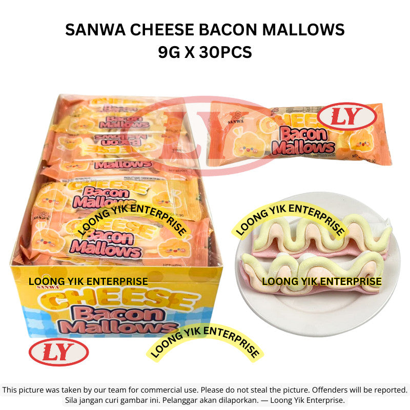 *Halal* SANWA Cheese Bacon Mallows (9g x 30pcs) Loongyik99