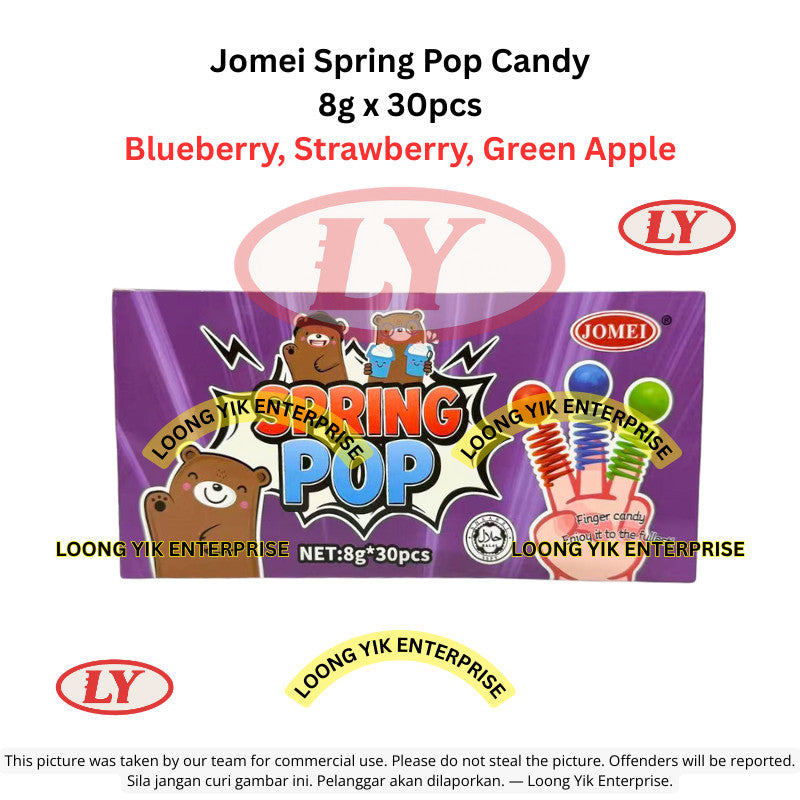 *Halal* Jomei Spring Pop Candy 8g x 30pcs Fruity Flavors Loongyik99