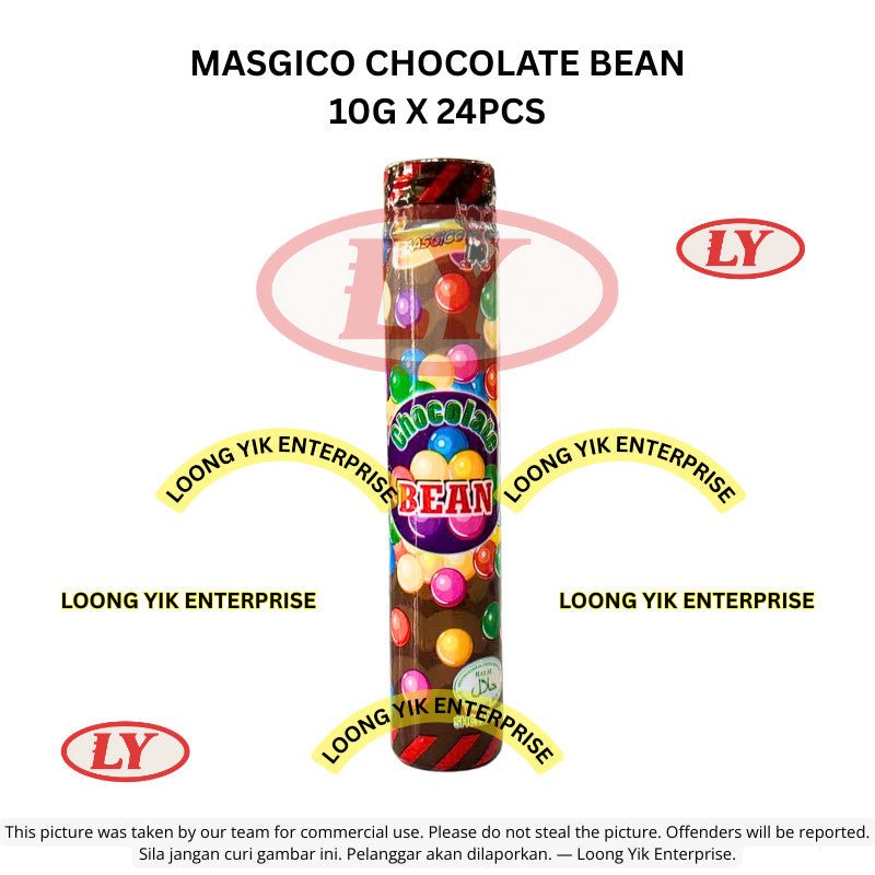 *Halal* MASGICO Chocolate Bean 10g x 24pcs Gula-gula Coklat Loongyik99