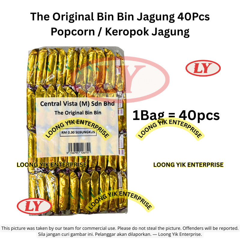 *Halal* CV The Original Bin Bin Jagung Corn Keropok Jagung 40pcs