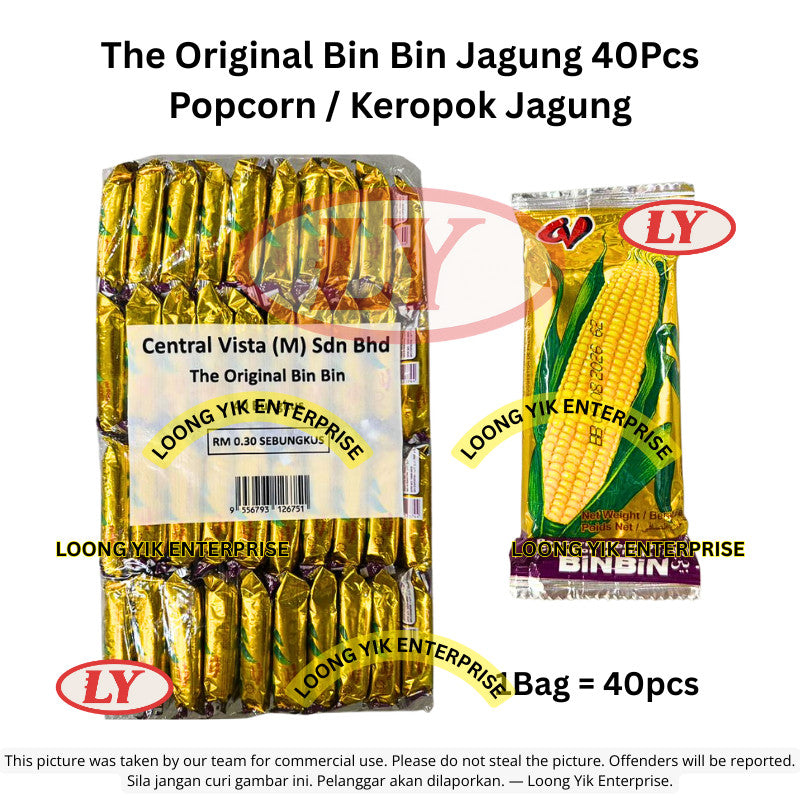 *Halal* CV The Original Bin Bin Jagung Corn Keropok Jagung 40pcs