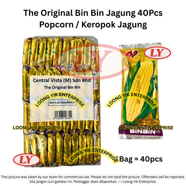 *Halal* CV The Original Bin Bin Jagung Corn Keropok Jagung 40pcs