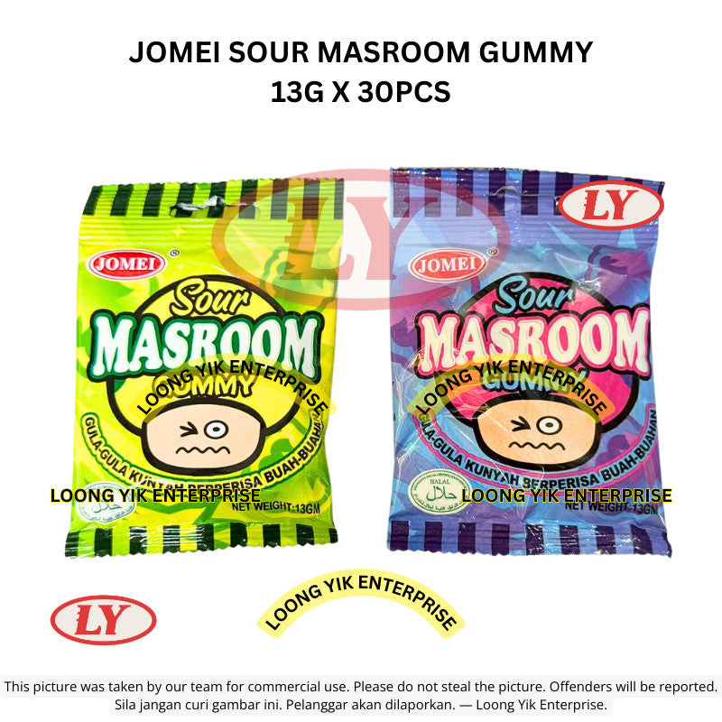 *Halal* JOMEI Sour Mushroom Gummy (13g x 30pcs) Loongyik99