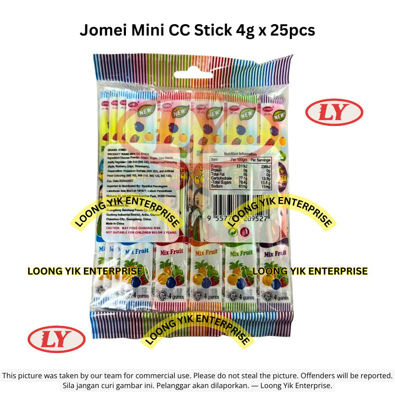 *Halal* Jomei Mini CC Stick 4g x 25pcs Fruity Flavor Loongyik99