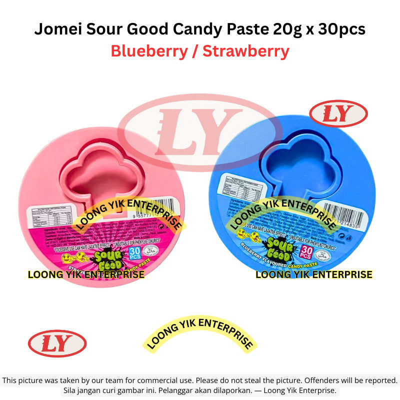 *Halal* Jomei Sour Good Candy Paste 20g x 30pcs (Blueberry / Strawberry) Loongyik99