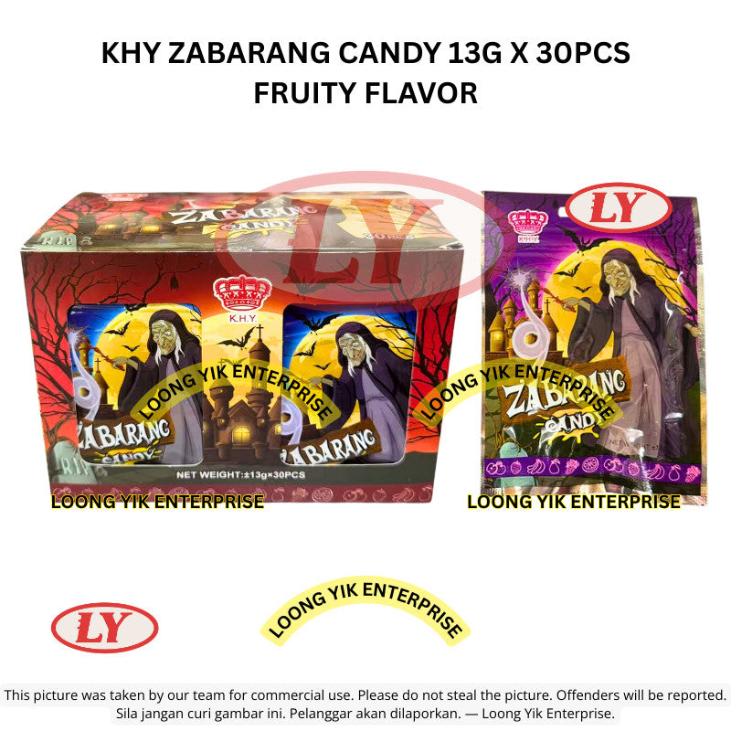 *Halal* KHY Zabarang Candy 13g x 30pcs Fruity Flavor Gula-gula Masam Manis Loongyik99