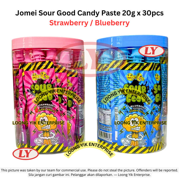 *Halal* Jomei Sour Good Candy Paste 20g x 30pcs (Blueberry / Strawberry) Loongyik99