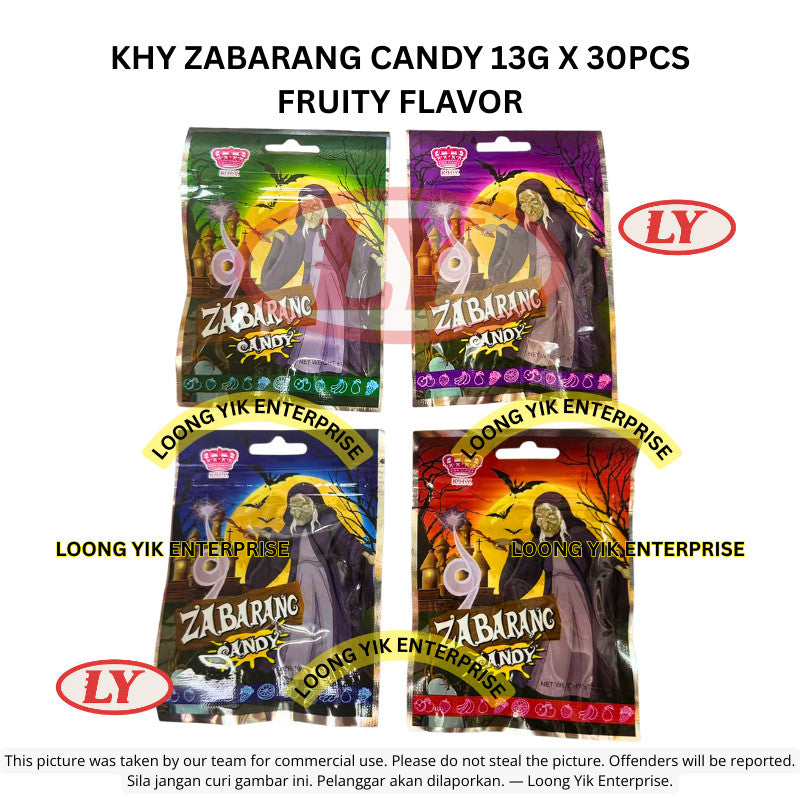 *Halal* KHY Zabarang Candy 13g x 30pcs Fruity Flavor Gula-gula Masam Manis Loongyik99