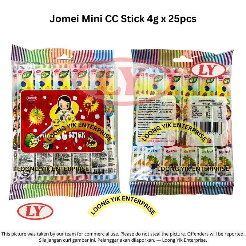 *Halal* Jomei Mini CC Stick 4g x 25pcs Fruity Flavor Loongyik99